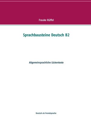 cover image of Sprachbausteine Deutsch B2